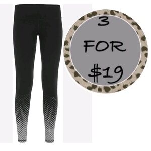 3/$19 Tasc Performance Nola leggings mermaid graphic